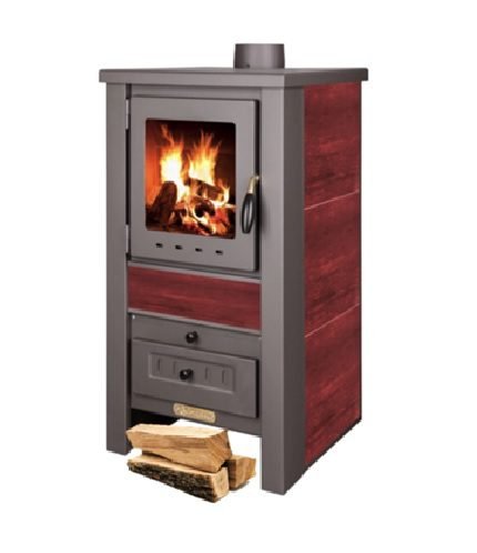 КАМИН ПРО ТЕРМО НОВА-Г ЦРВЕН 7,5 KW ЗА 30-50М2